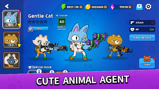Action Cat: Roguelike Shooting - скриншот 5