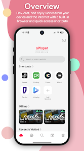 aPlayer - Video Play, Web Cast - скриншот 1