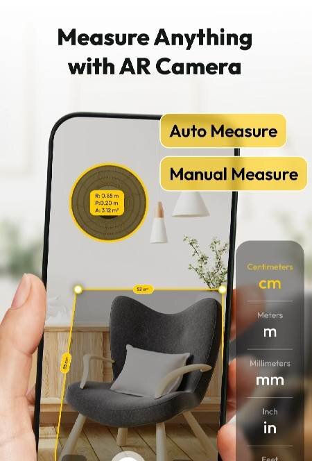 AR Ruler: Tape Measure - скриншот 1