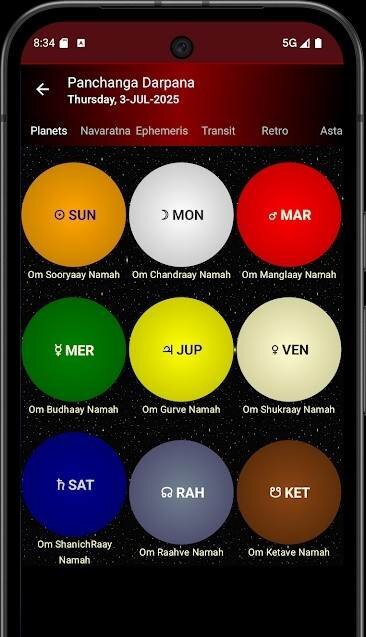 Astrology & Panchanga Calendar - скриншот 4