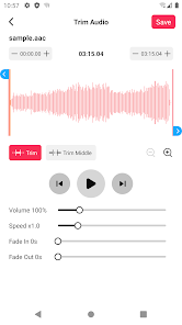 Audio Editor Pro - скриншот 1