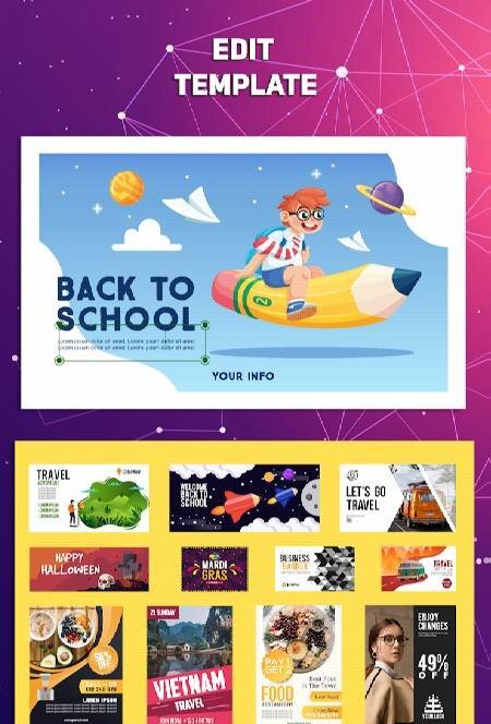 Banner Maker Photo and Text - скриншот 3