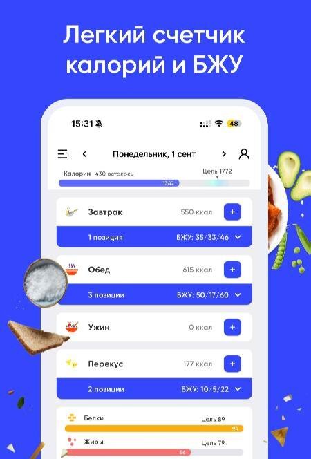 Calorie Counter by Wayout AI - скриншот 1