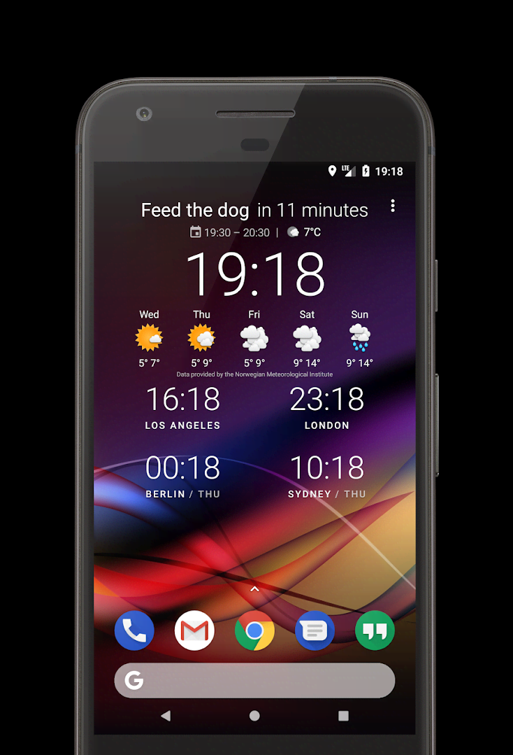 Chronus Home & Lock Widget - скриншот 1