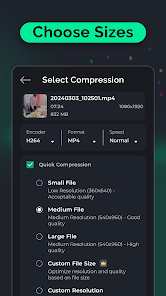 Compress, Reduce Video Size - скриншот 4