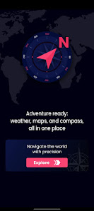 Digital Compass & Weather LIVE - скриншот 1