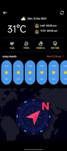 Digital Compass & Weather LIVE - скриншот 2