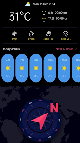 Digital Compass & Weather LIVE - скриншот 7