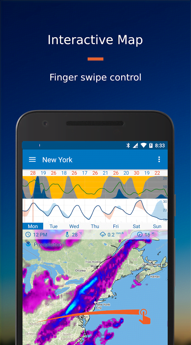 Flowx: Weather Map Forecast - скриншот 1