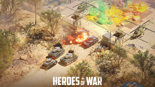 Heroes of War: стратегии,война - скриншот 1