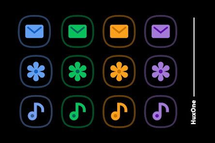 HuxOne Dark - Icon Pack - скриншот 3