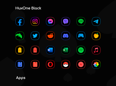 HuxOne Dark - Icon Pack - скриншот 7