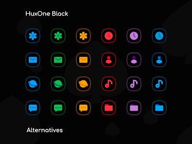 HuxOne Dark - Icon Pack - скриншот 8