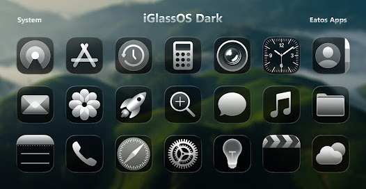 iGlassOS Dark - Icon Pack - скриншот 3