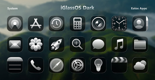 iGlassOS Dark - Icon Pack - скриншот 4