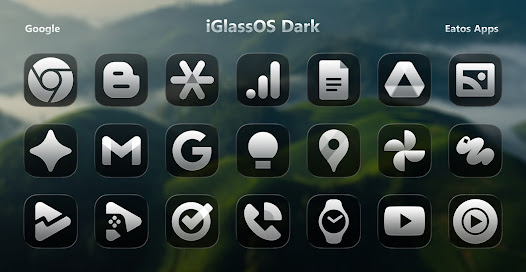 iGlassOS Dark - Icon Pack - скриншот 6