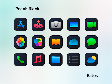 iPeach Black - Icon Pack - скриншот 4