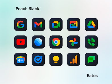 iPeach Black - Icon Pack - скриншот 5