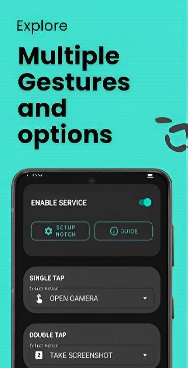 Notch-Touch : Smart Gestures - скриншот 4