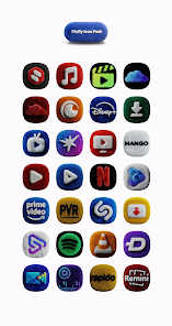 One UI Fluffy Icon Pack - скриншот 1