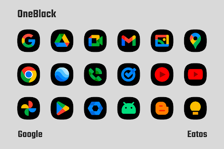 OneBlack - Icon Pack - скриншот 1