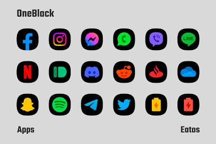 OneBlack - Icon Pack - скриншот 2