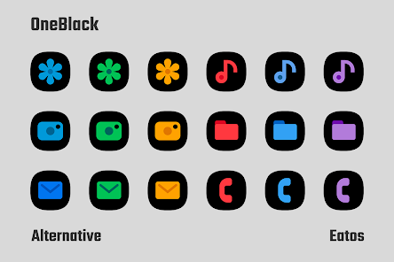 OneBlack - Icon Pack - скриншот 3