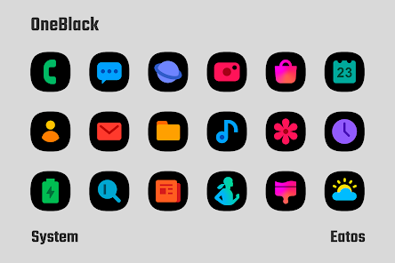 OneBlack - Icon Pack - скриншот 5