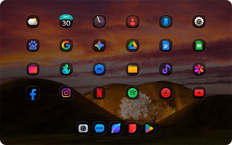 OneColor GlassDark - Icon Pack - скриншот 4