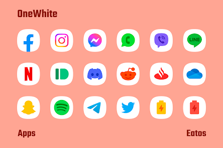 OneWhite - Icon Pack - скриншот 2