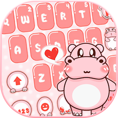 Pink Cute Hippo