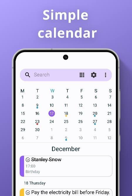Simple Calendar Planner 2026 - скриншот 2