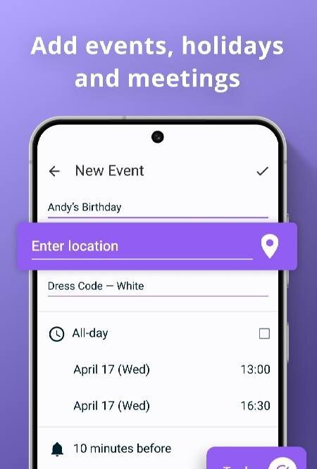 Simple Calendar Planner 2026 - скриншот 4