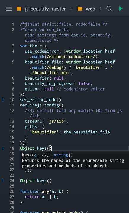 Spck Code Editor / JS Sandbox / Git Client - скриншот 2