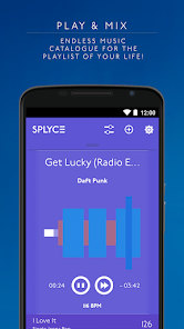 Splyce music player and automix - скриншот 1