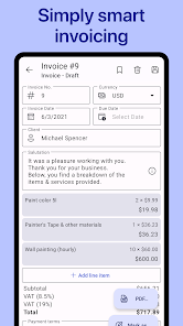 SubTotal - Invoice Maker - скриншот 5