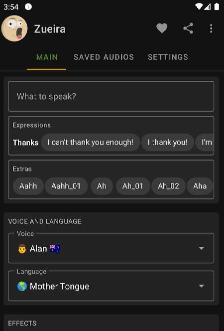 The Zueiras Voice: Text to Speech, Read Aloud TTS - скриншот 1