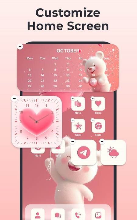 Themes: Widgets & Icon Changer - скриншот 1