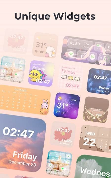 Themes: Widgets & Icon Changer - скриншот 2