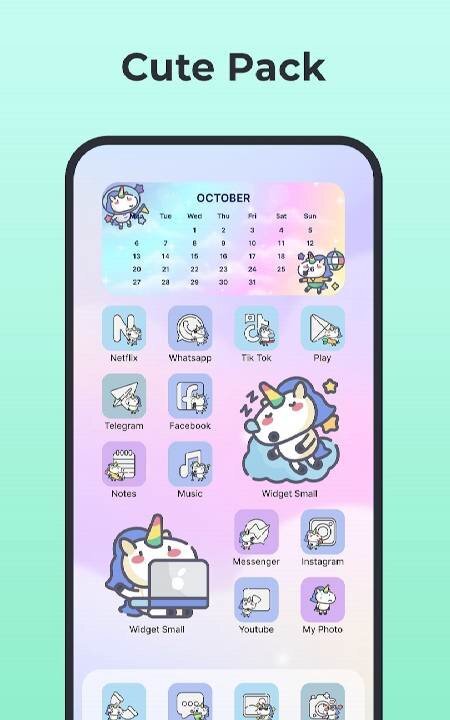 Themes: Widgets & Icon Changer - скриншот 3